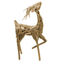 Renna in Legno 43,5x89,5x20cm Decorazione Naturale