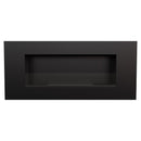 Camino a Bioetanolo da Parete 90x40 cm con Vetro o Senza Vetro Flig Huston 2 Nero