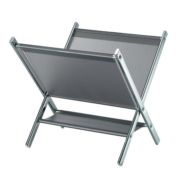 Porte-Revues Salle de Bains Porte-Journaux Structure en Métal Chromé et Testtuto 41,5x39x39,5 cm prezzo