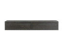 Mensola da Parete con 2 Cassetti 88,2x13,4x23,7 cm in Fibra di Legno Domino Maxi Rovere Scuro