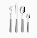 Servizio Set di Posate 24 pezzi in Acciaio Inox Eme Brio Grigio 9