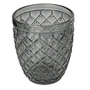 Set 6 Bicchieri Acqua Castle Stones in Vetro VdE Tivoli 1996 Grigio