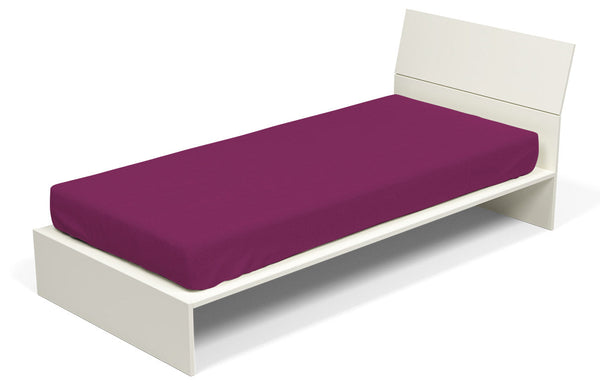 online Drap de dessous avec coins et élastique de couleur unie Fuchsia