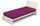Drap de dessous avec coins et élastique de couleur unie Fuchsia
