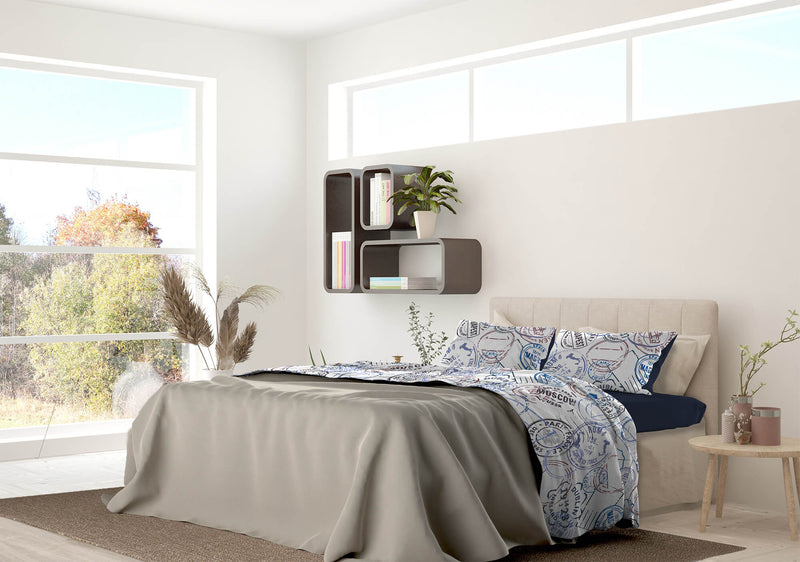 Set Lenzuola Sopra Sotto e Federe in Microfibra Travel Life Varie Misure