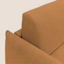 Divano Letto 2 Posti 175x95x96 cm in Tessuto Arancione