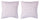 Lot de 2 coussins décoratifs 43x43x6 cm en Polyester VdE Tivoli 1996 Furry Blanc