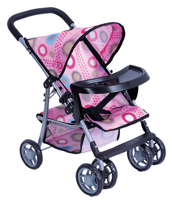 online Poussette Miller Trendy Pink pour enfants avec plateau