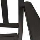Sedia a Dondolo con Braccioli 68,5x87x113 cm in Acciaio Nero