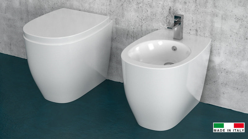 WC Filo a Muro in Ceramica 52x35,5x42cm TFT Street Bianco