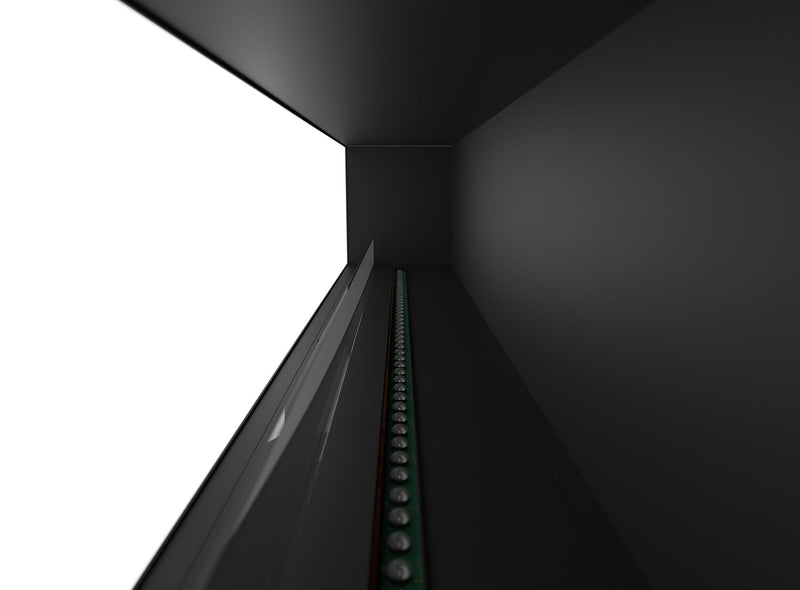 Camino a Vapore Elettrico da Incasso 220x45(64,8)x40 cm Invapo Inside con Ricarica Automatica e LED RGB Nero       