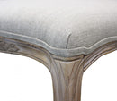 Sedia Romy 52x49x90 h cm in Legno e Tessuto Grigio