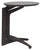 Table Basse Pliante Ø53x63 cm en Bois Gris Foncé