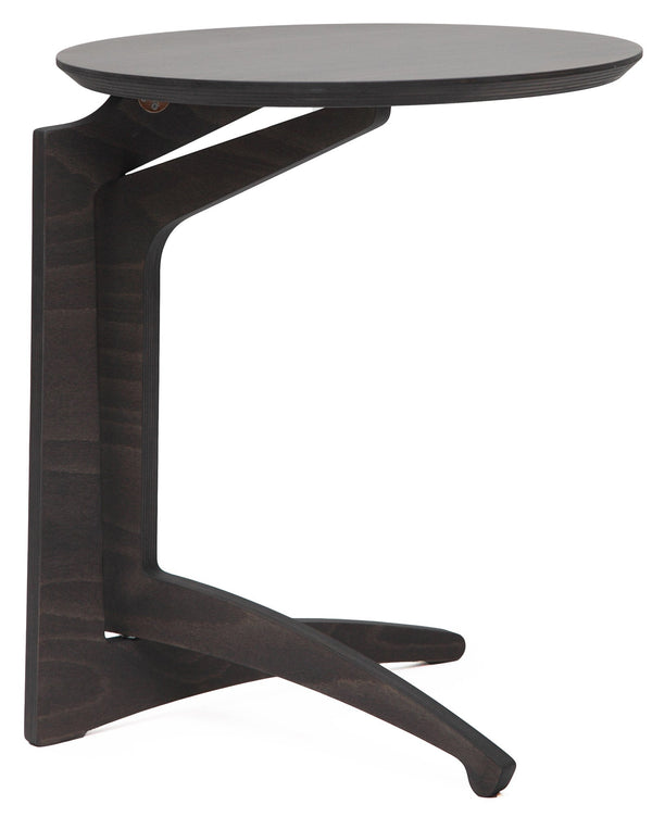 acquista Table Basse Pliante Ø43x51 cm en Bois Gris Foncé