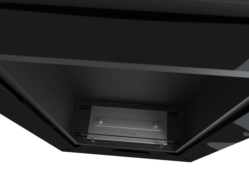 Camino a Bioetanolo da Parete 55x79 cm  Frame 550 Bianco