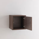 Pensile da Soggiorno 1 Anta 34x27x34 cm Specchio TFT Marte Pietra Marrone