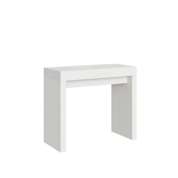 prezzo Consolle Allungabile 90-196x42x77 cm in Nobilitato Bianco