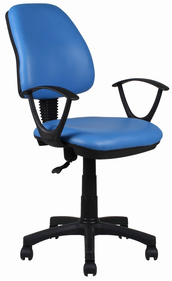 Chaise de bureau en similicuir bleu Vandi acquista