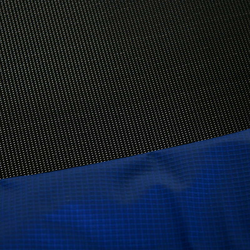 Trampolino Elastico con Scaletta e Rete di Sicurezza Ø180x200 cm in Acciaio e Plastica Blu