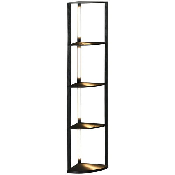 online Lampada da Terra a LED 41x29,5x163,5 cm in MDF Nero