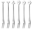Set di Forchettine Party 6 Pezzi in Acciaio Eme Cadeau
