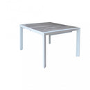 Tavolo Allungabile Portland 175/235x100x75 h cm in Alluminio Bianco