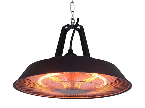 Chauffage Électrique Infrarouge Ø42,5 cm Suspension Plafond 1500W Noir prezzo