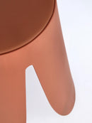 Set 4 Sgabelli  Ø37x47 cm in Similpelle Imogen Terracotta