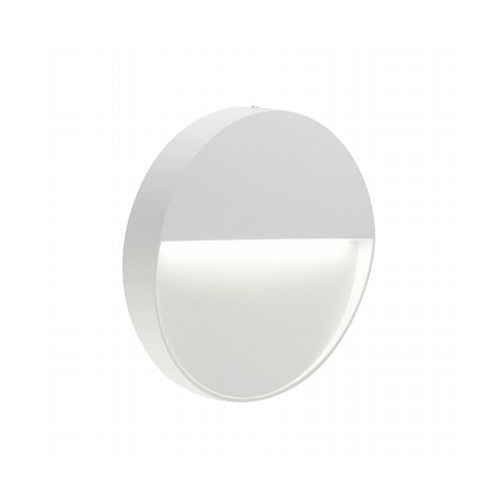 sconto Spot LED extérieur semi-encastré petit Sovil Geo rond blanc
