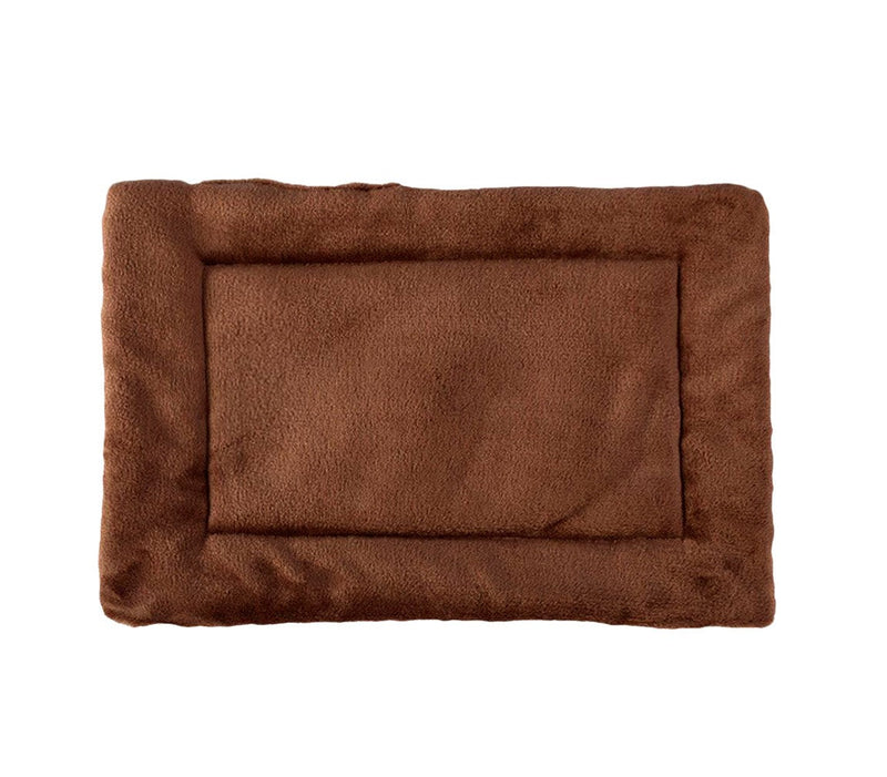 Materassino morbido pre Cani taglia Media 48x41 cm in vellutino Marrone
