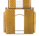 Orologio da Muro Empire Building 23,5x6,5x78 cm in Ferro Oro