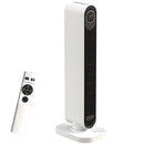Termoventilatore in ABS e PTC da 2000W con Telecomando Oscillazione e Timer 30x22x82.5 cm Bianco      