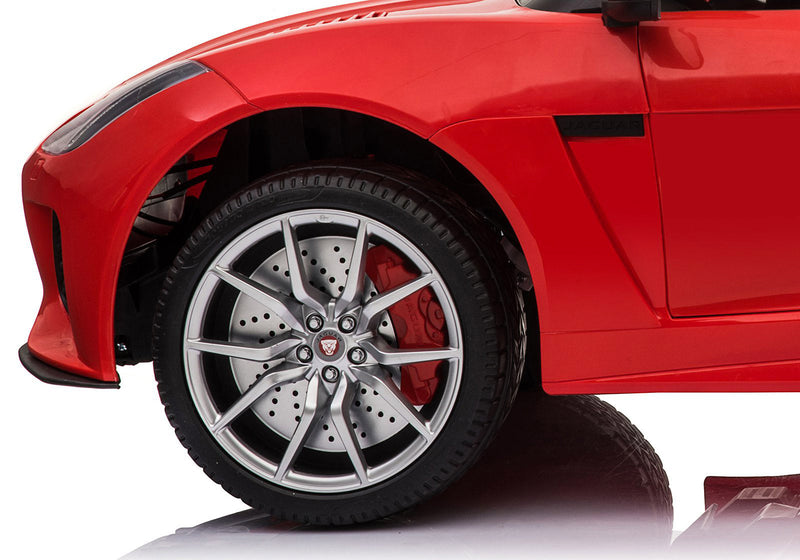 Macchina Elettrica per Bambini 12V con Licenza Jaguar F-Type SVR Rossa