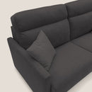 Divano Letto 2 Posti 176x102x97 cm in Tessuto Nero