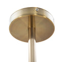 Lampadario Glam Galaxy 100x10x80 cm in Ferro e Vetro Fumo e Oro