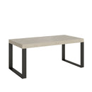 Tavolo Allungabile 200-304x90x77 cm Tecno Premium Cashmere Telaio Antracite 