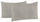 Paire de taies d'oreiller 52x82 cm en microfibre unie gris clair