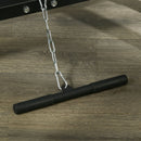 Stazione Fitness Multifunzione 152x105x212 cm in Acciaio Nero