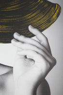 Stampa su Tela con Applicazioni Hat 120x3,8x80 cm in Legno e canvas