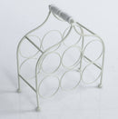 Portabottiglie 33x17xH36 cm in Metallo Bianco