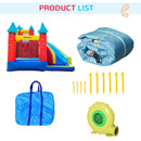 Castello Giostra Gonfiabile 290x270x230 cm in con Pompa Inclusa