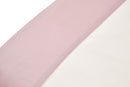 Set Lenzuola Sopra Sotto e Federe Bordi in Raso Garrini Eveline Avorio/Rosa Varie Misure