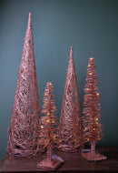 Cono Decorativo con 20 Led H80 cm Rose