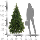 Albero di Natale Artificiale H168 cm Abete Appennino con 1107 Tips Verde