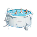 Piscina Fuori Terra Rotonda H122x305cm con Pompa e Scaletta Bestway Steel Wall Pools
