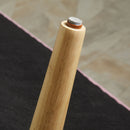 Divano 2 Posti Design Minimal Senza Braccioli in Tessuto con Gambe in Legno 117x56,5x77 cm Giallo