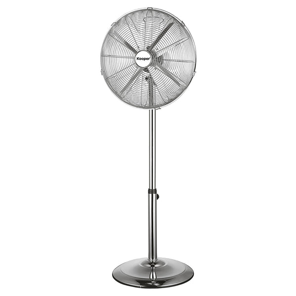 acquista Ventilatore a Piantana 4 Pale Ø 40 cm 50W in Acciaio Laminato e Alluminio Argento