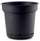 Vase en polypropylène avec réservoir d'eau et soucoupe Tulli Hydral Elements Anthracite Différentes tailles