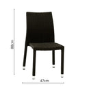 Sedia 47x61xh88 cm in Polyrattan Adila Noce