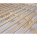 Letto Matrimoniale con Doghe in Legno Abete Grezzo 170x205x83cm Fumer Country